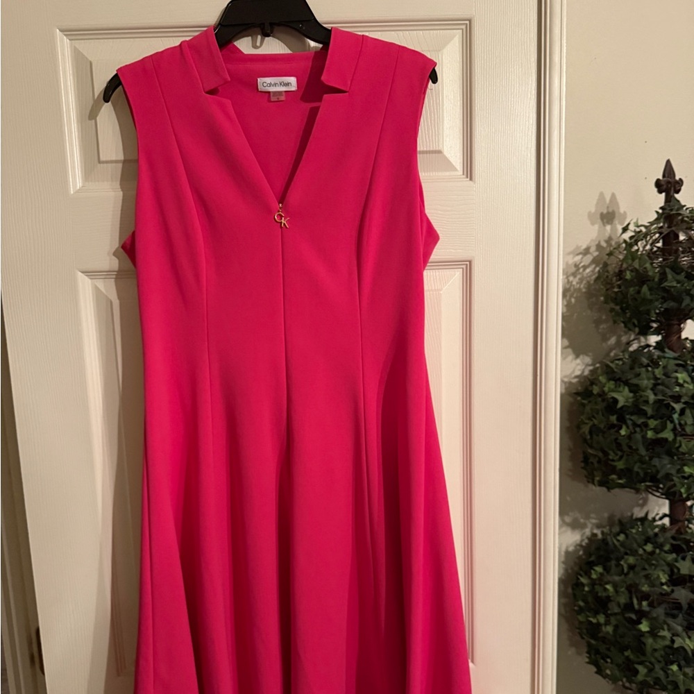 Calvin Klein Vivid Pink Mini Dress